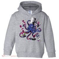 Funny Octopus Kitchen Chef Humor Toddler Hoodie thumb 0