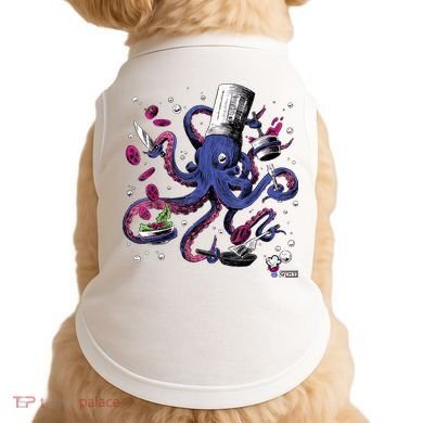 Funny Octopus Kitchen Chef Humor Doggie Tank