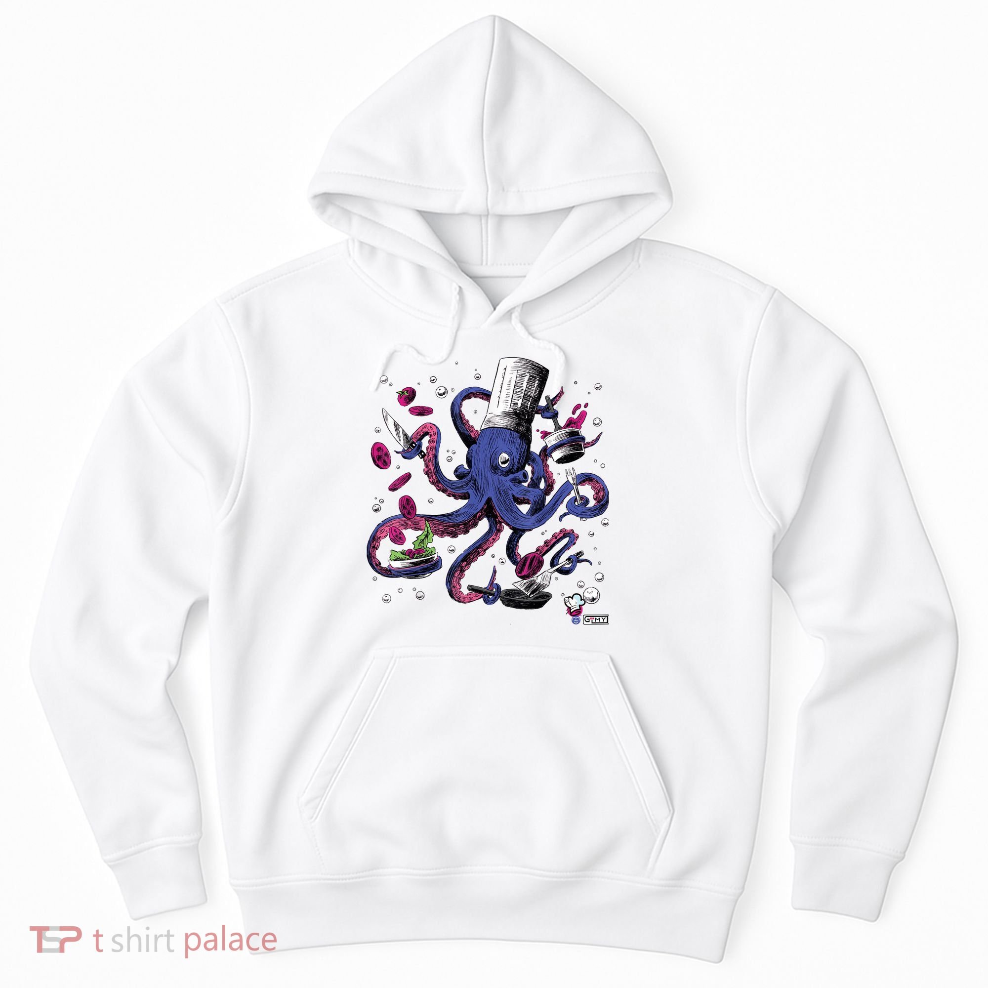 Funny Octopus Kitchen Chef Humor Hoodie
