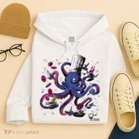 Funny Octopus Kitchen Chef Humor Hoodie thumb 4