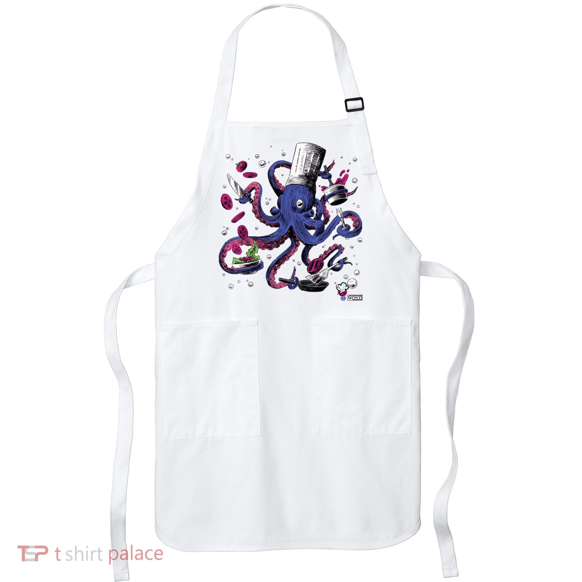 Funny Octopus Kitchen Chef Humor Apron