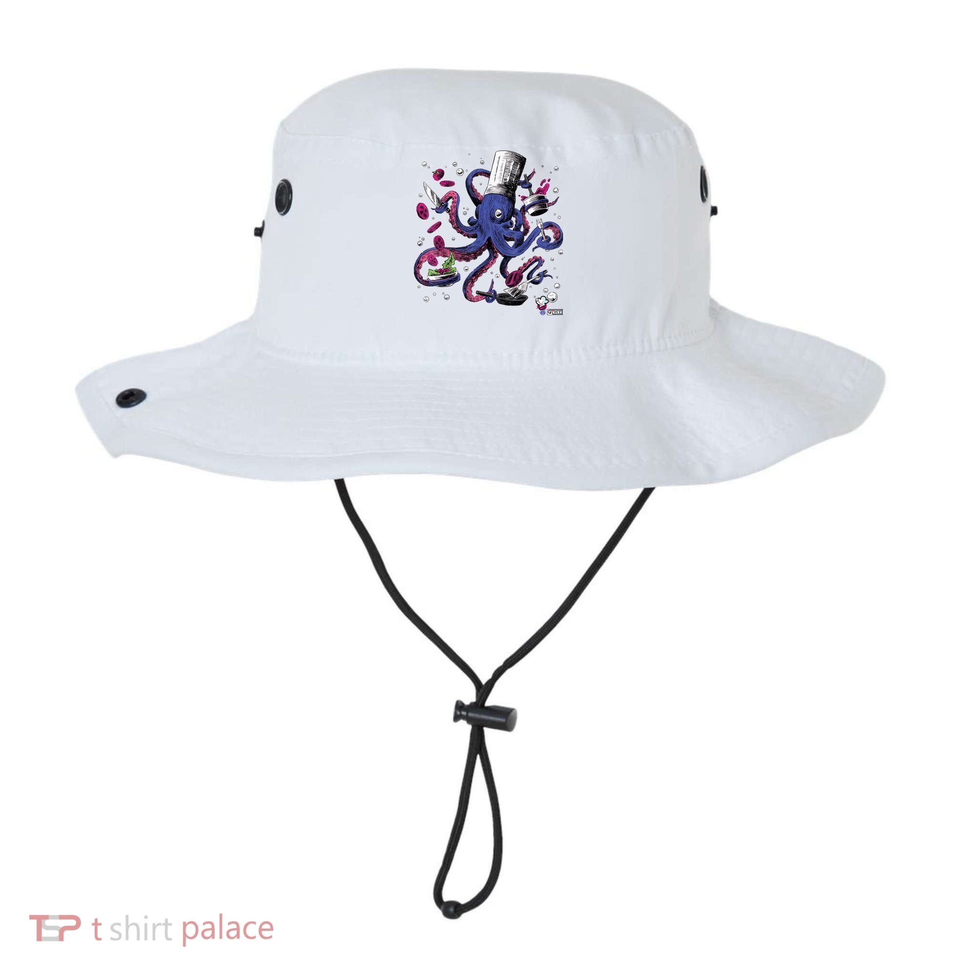 Funny Octopus Kitchen Chef Humor Bucket Hat