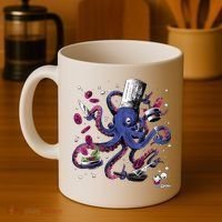 Funny Octopus Kitchen Chef Humor Coffee Mug thumb 4