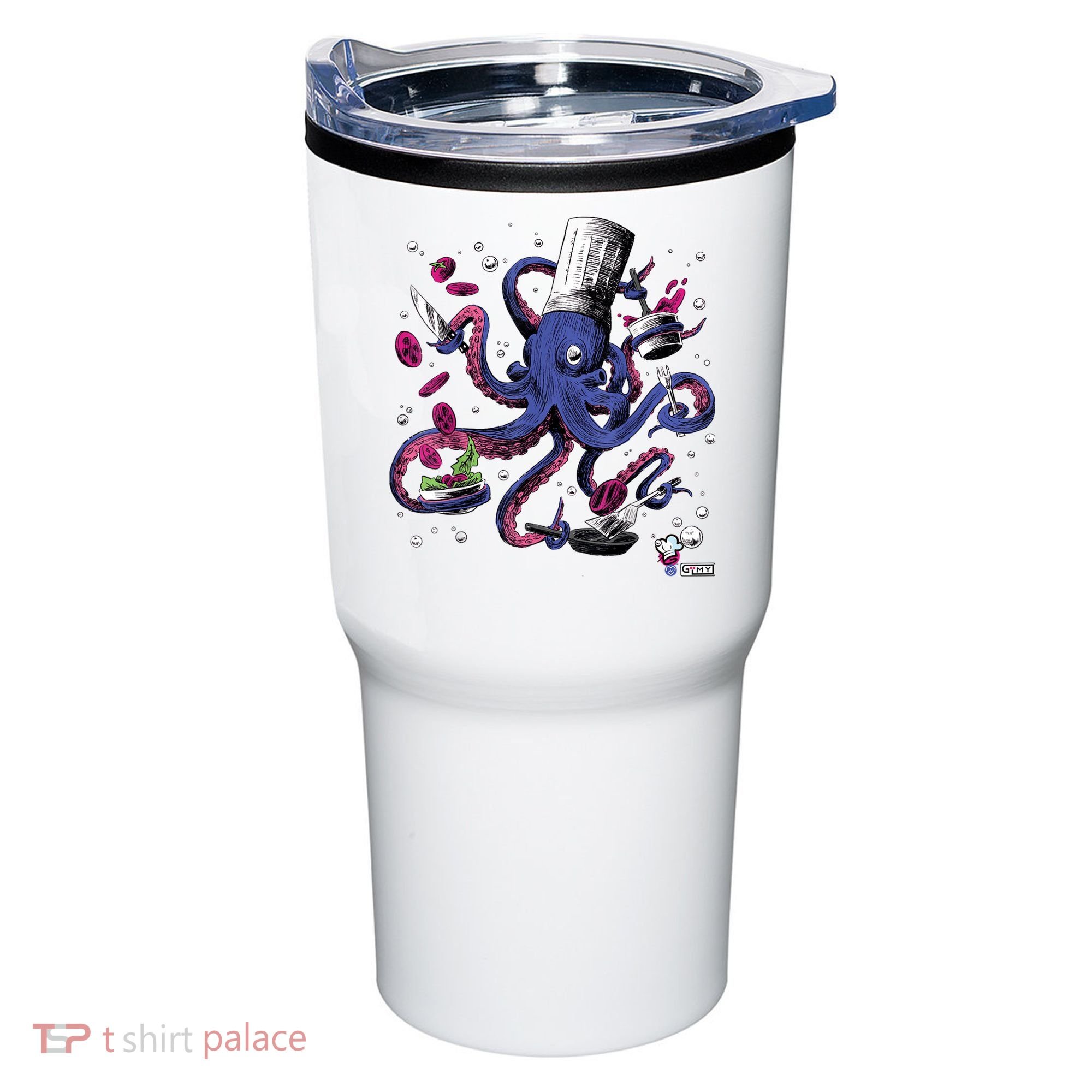 Funny Octopus Kitchen Chef Humor Tumbler