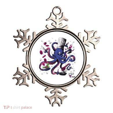 Funny Octopus Kitchen Chef Humor Ornament
