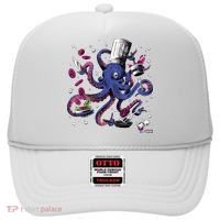 Funny Octopus Kitchen Chef Humor Hat thumb 0