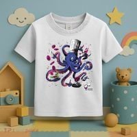 Funny Octopus Kitchen Chef Humor Toddler T-Shirt thumb 3