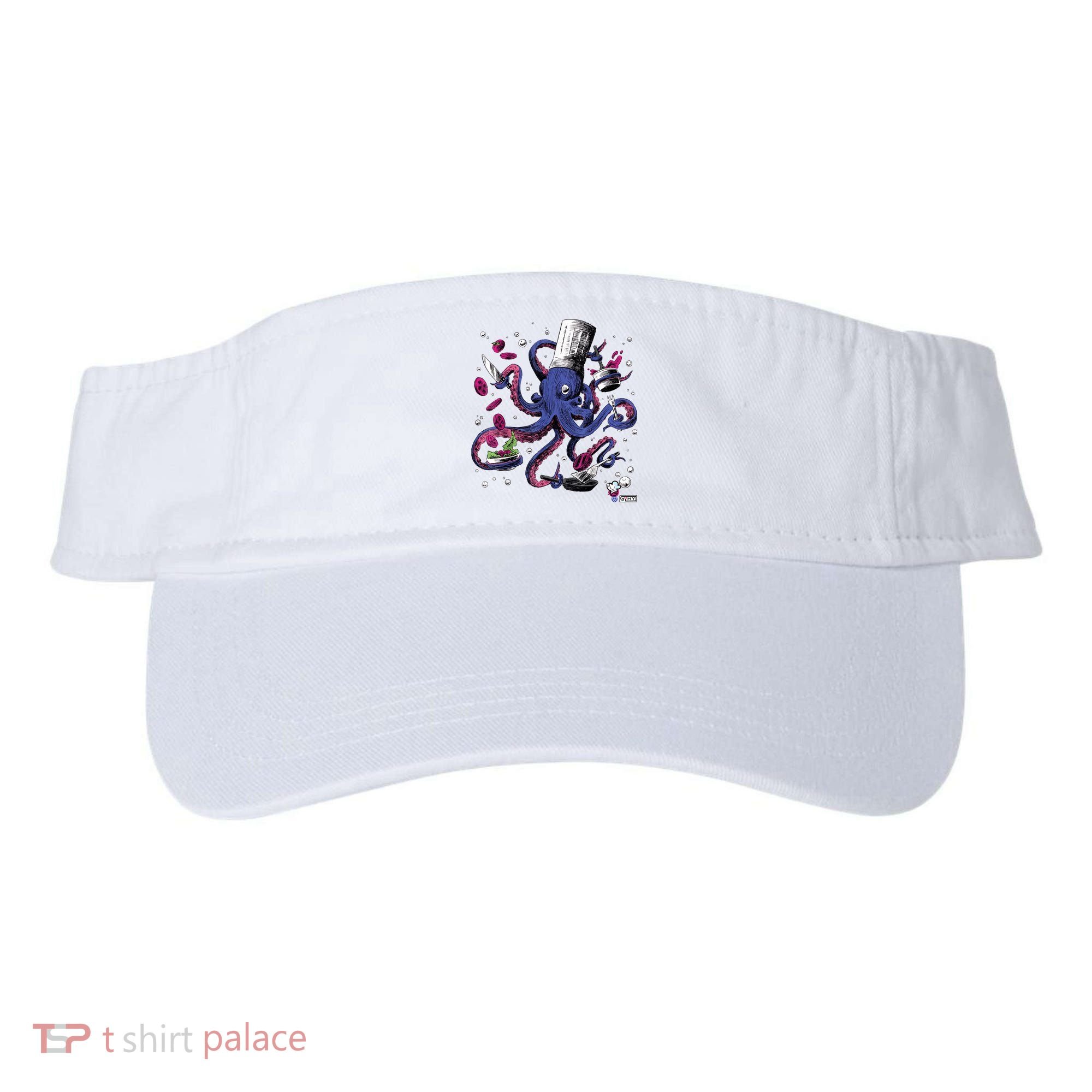 Funny Octopus Kitchen Chef Humor Visor