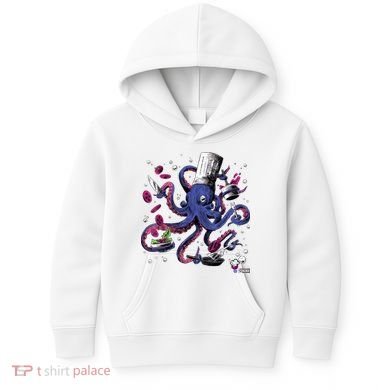 Funny Octopus Kitchen Chef Humor Kids Hoodie