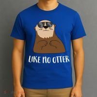 Funny Otter Like No Otter Funny Sea Otter Cute Gift T-Shirt thumb 3