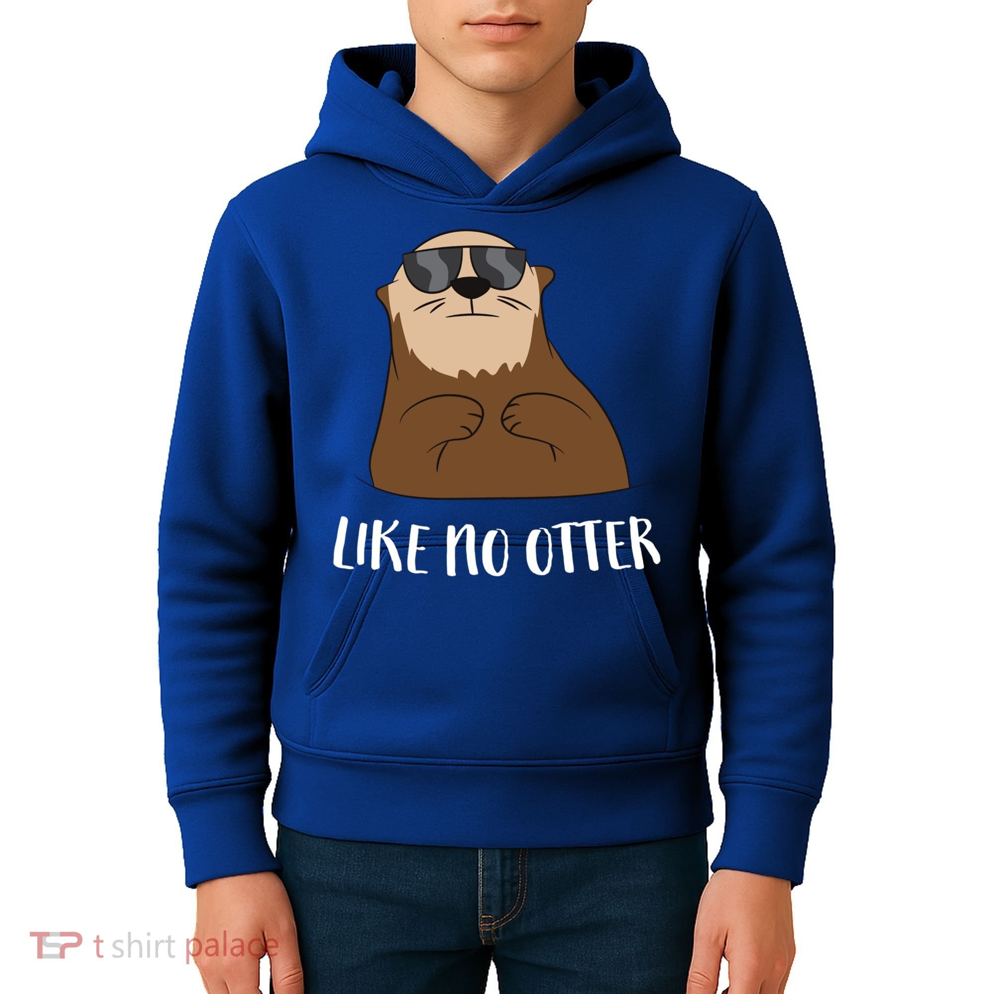 Funny Otter Like No Otter Funny Sea Otter Cute Gift Kids Hoodie