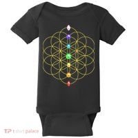 Flower Of Life 7 Chakras Sacred Geometry Yoga Meditation Hoodie Baby Bodysuit thumb 0