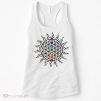 Flower Of Life Sacred Geometry Yoga Chakras Meditation Women's Tank Top thumb 0