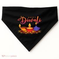 Festival of Light Happy Diwali USA-Made Doggie Bandana thumb 0