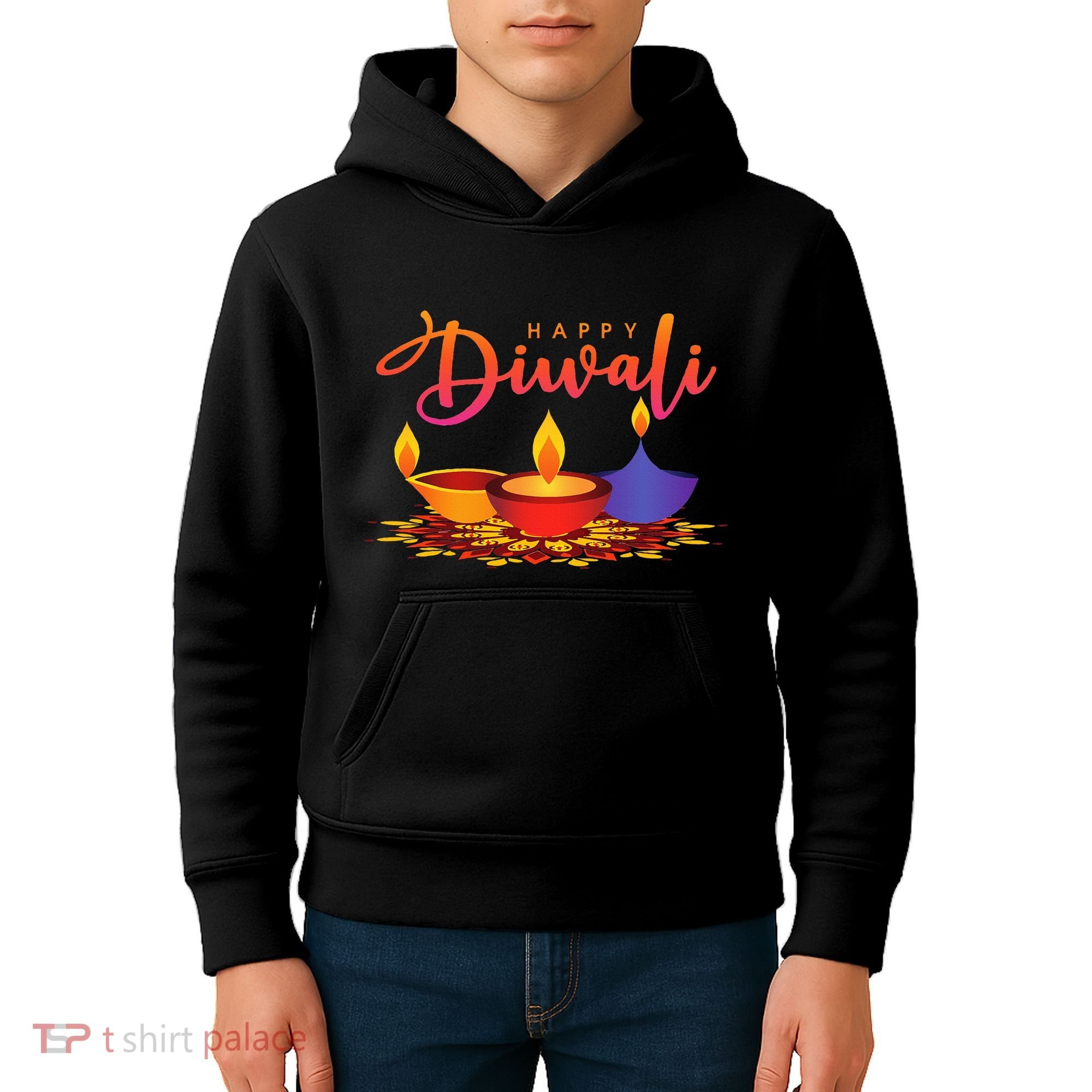 Festival of Light Happy Diwali Kids Hoodie