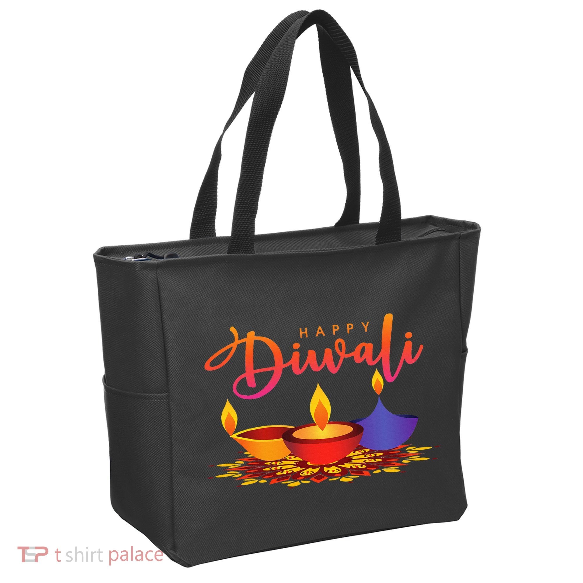 Festival of Light Happy Diwali Tote Bag