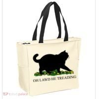 Funny Oh Lawd He Treading Meme Dont Tread On Me Tote Bag thumb 2