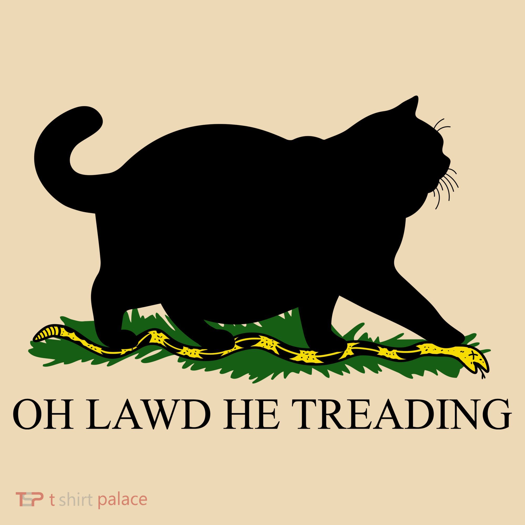 Funny Oh Lawd He Treading Meme Dont Tread On Me Tote Bag