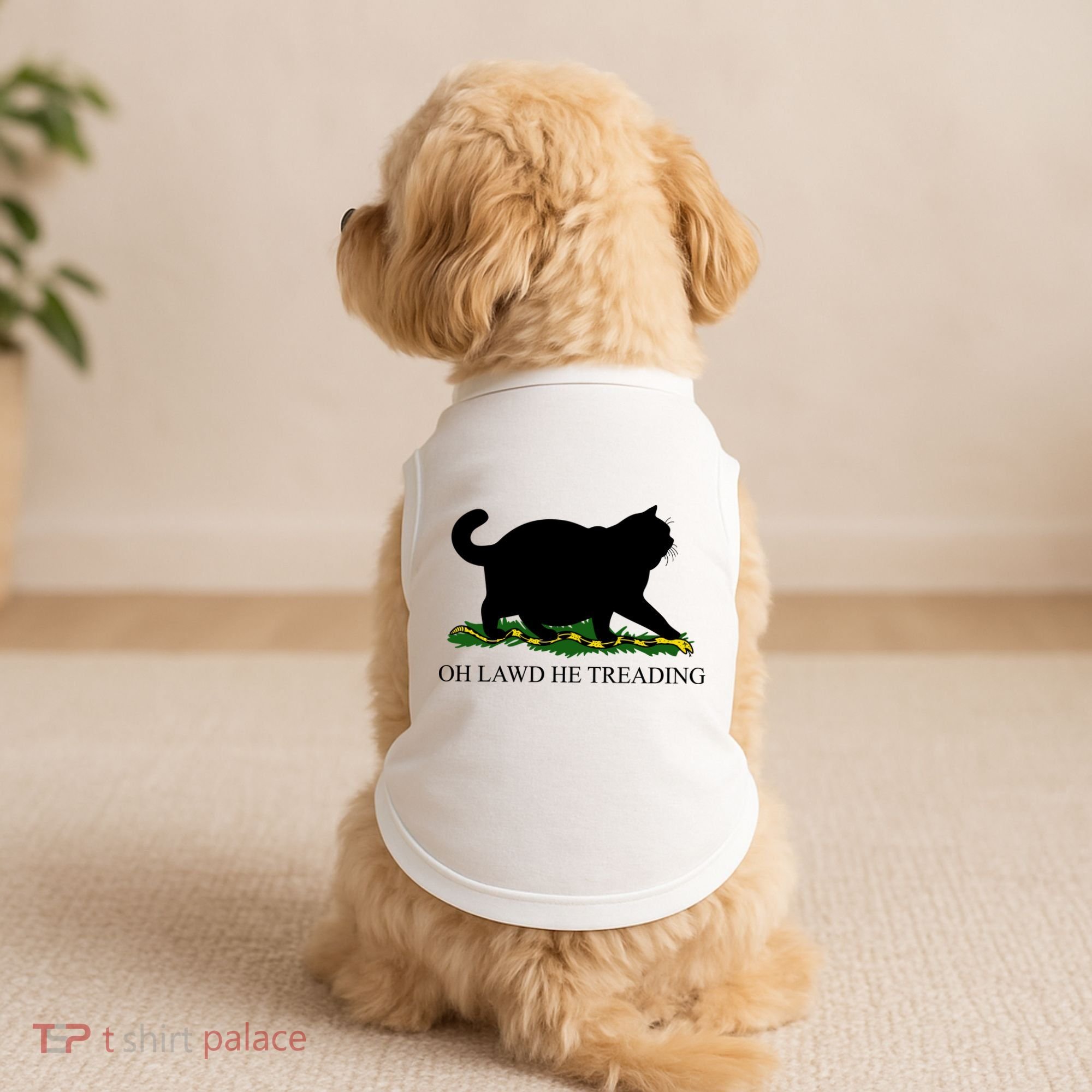 Funny Oh Lawd He Treading Meme Dont Tread On Me Doggie Tank