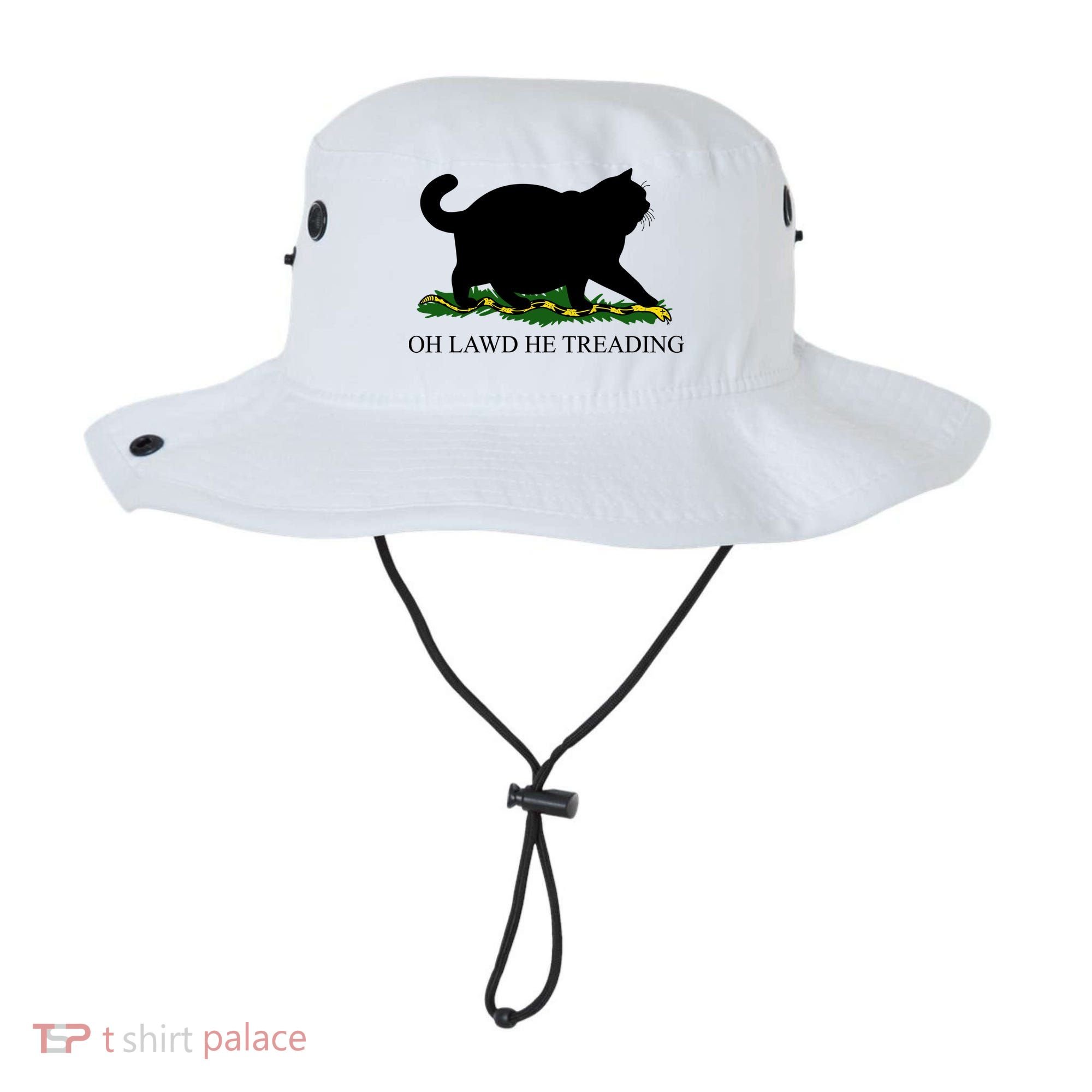 Funny Oh Lawd He Treading Meme Dont Tread On Me Bucket Hat