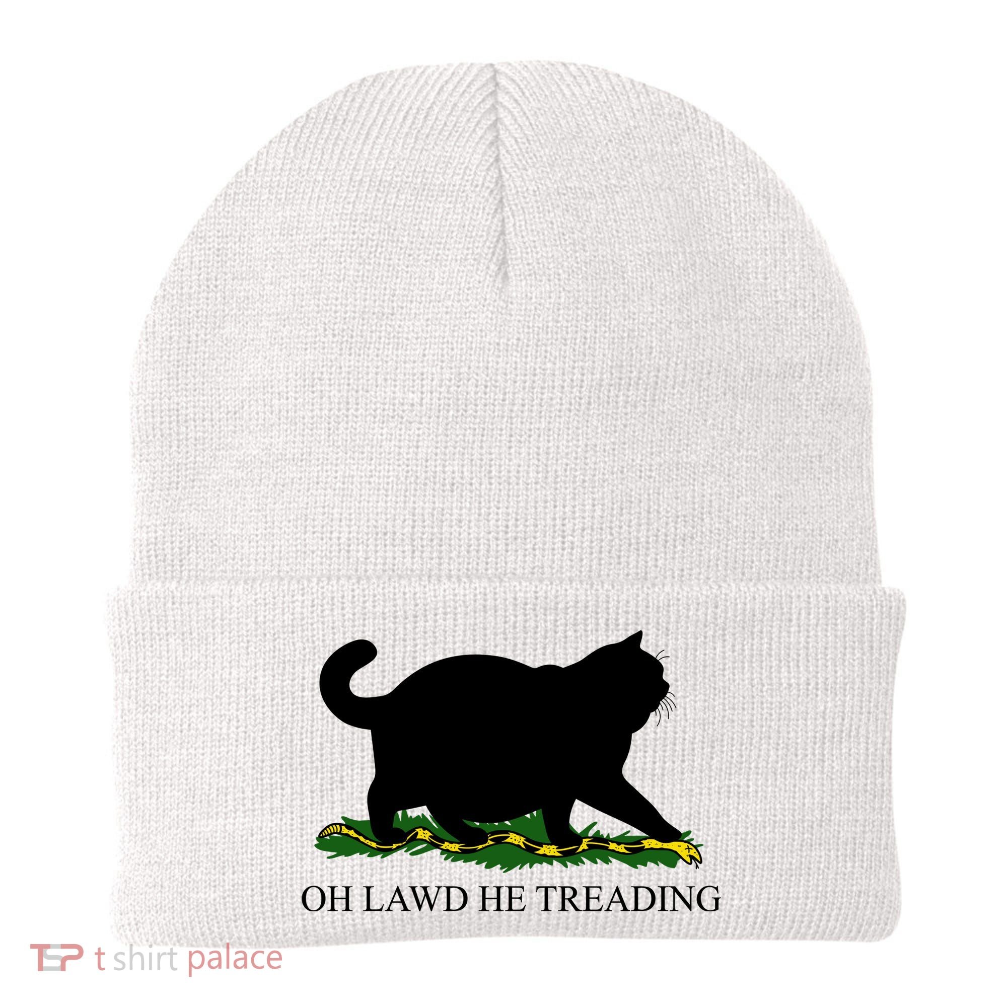 Funny Oh Lawd He Treading Meme Dont Tread On Me Beanie