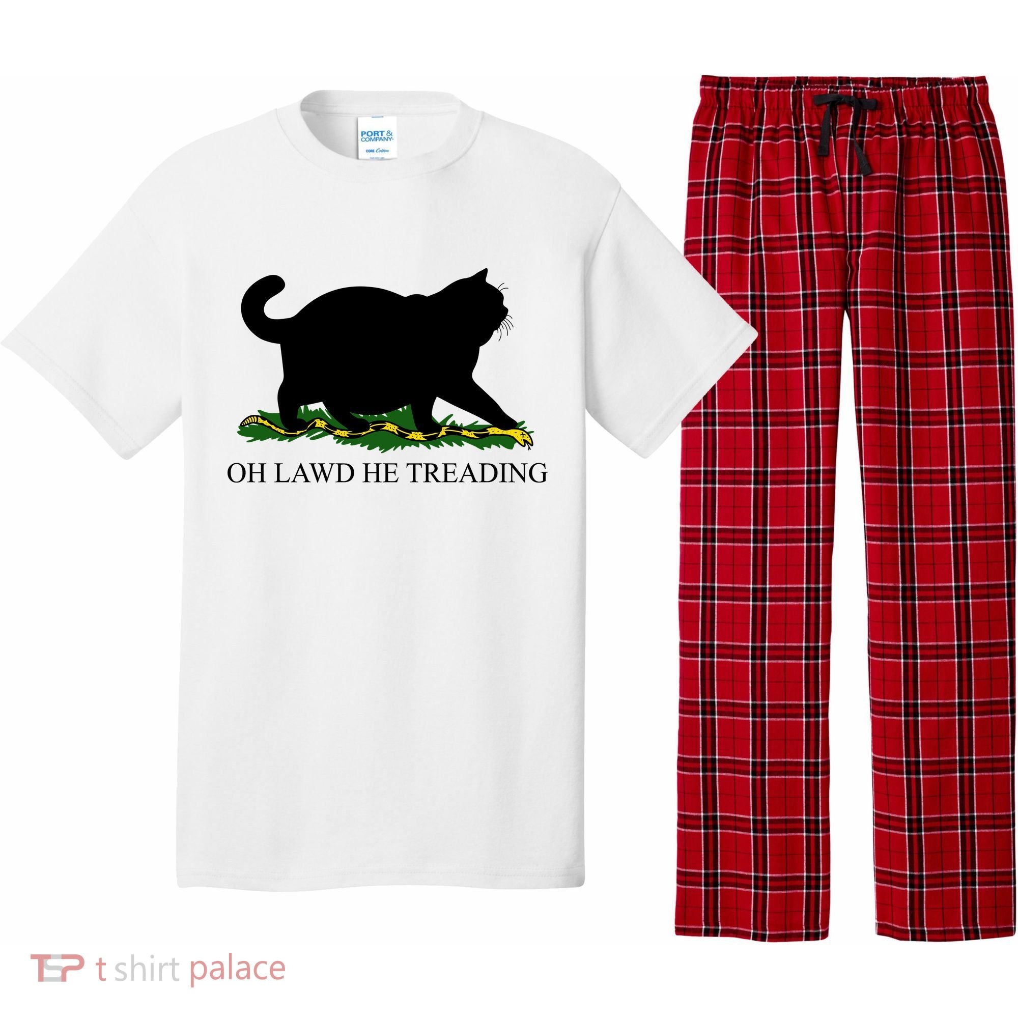 Funny Oh Lawd He Treading Meme Dont Tread On Me Pajama Set