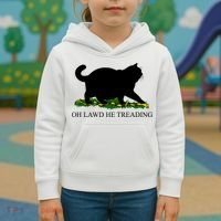 Funny Oh Lawd He Treading Meme Dont Tread On Me Kids Hoodie thumb 3