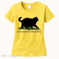 Funny Oh Lawd He Treading Meme Dont Tread On Me Women's T-Shirt thumb 0