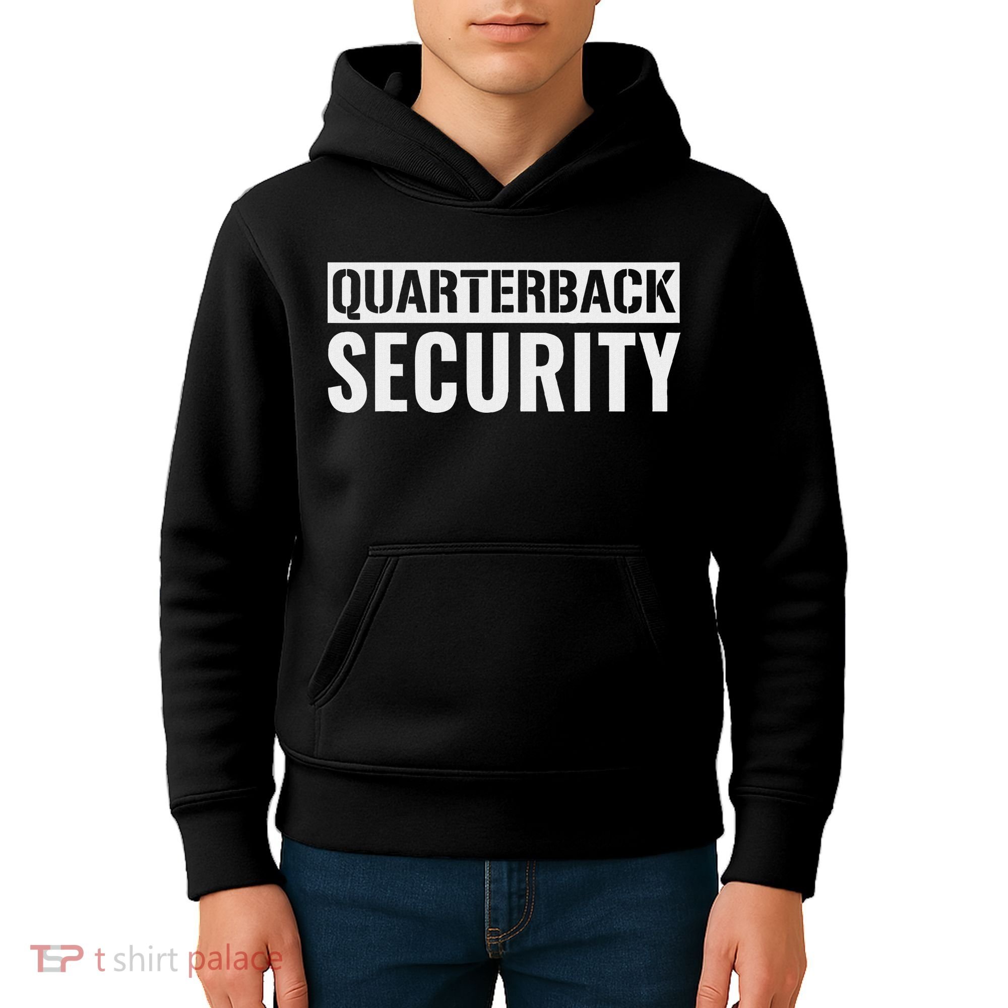 Football Offensive Line Lineman Quarterback Protection Kids Hoodie