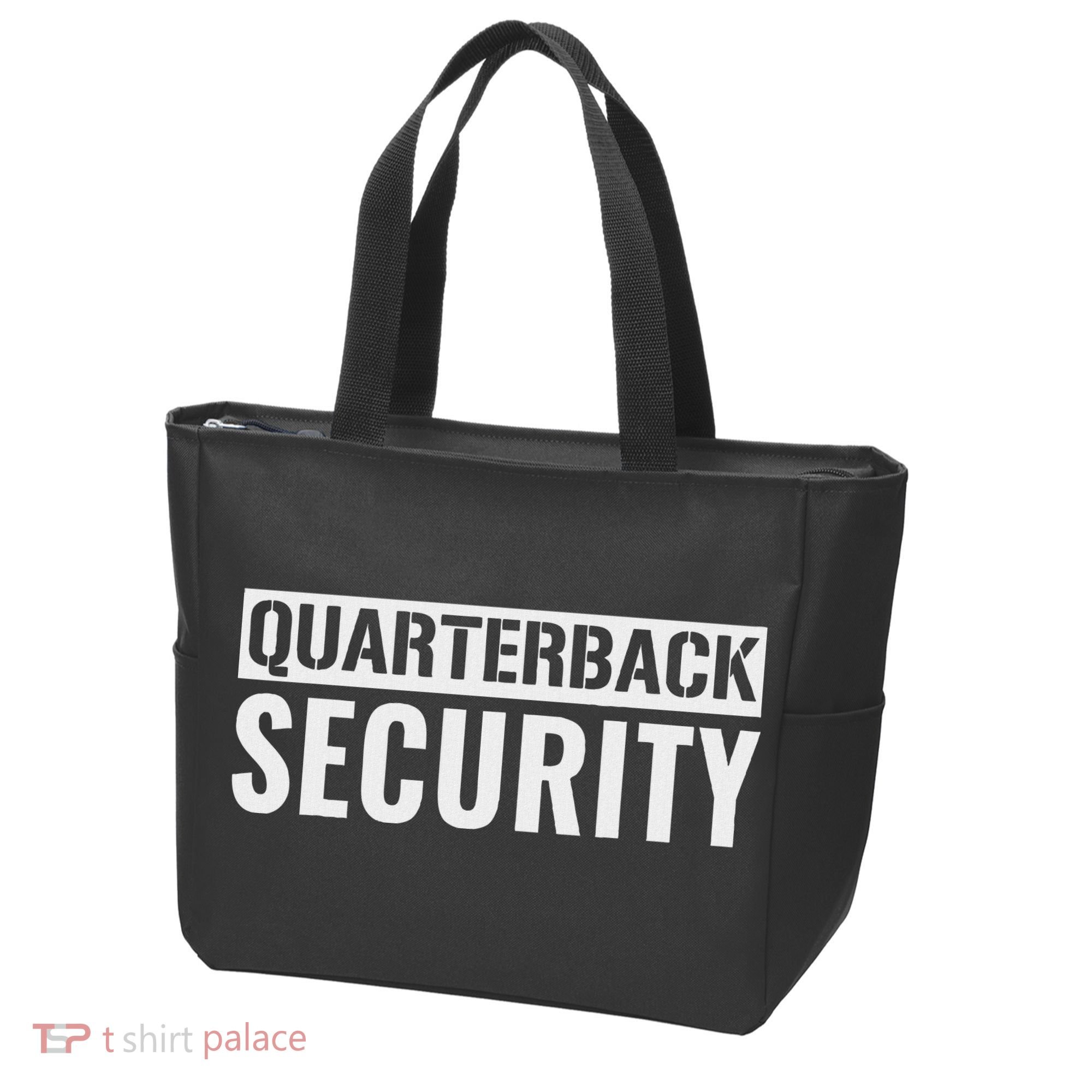 Football Offensive Line Lineman Quarterback Protection Tote Bag