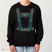 Funny Oktoberfest Lederhosen Costume Women's Sweatshirt thumb 0