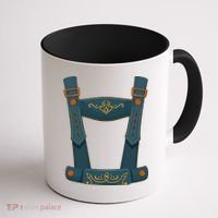 Funny Oktoberfest Lederhosen Costume Coffee Mug thumb 1