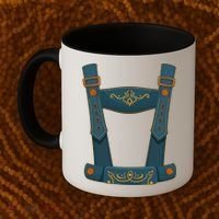 Funny Oktoberfest Lederhosen Costume Coffee Mug thumb 2