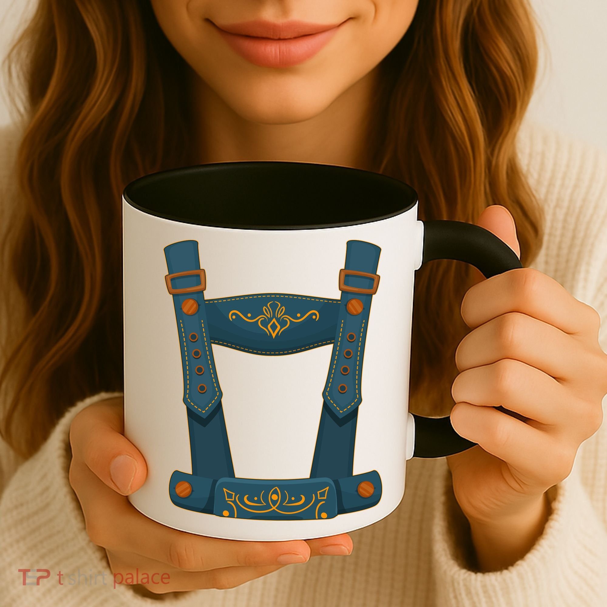 Funny Oktoberfest Lederhosen Costume Coffee Mug