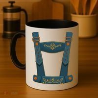 Funny Oktoberfest Lederhosen Costume Coffee Mug thumb 4