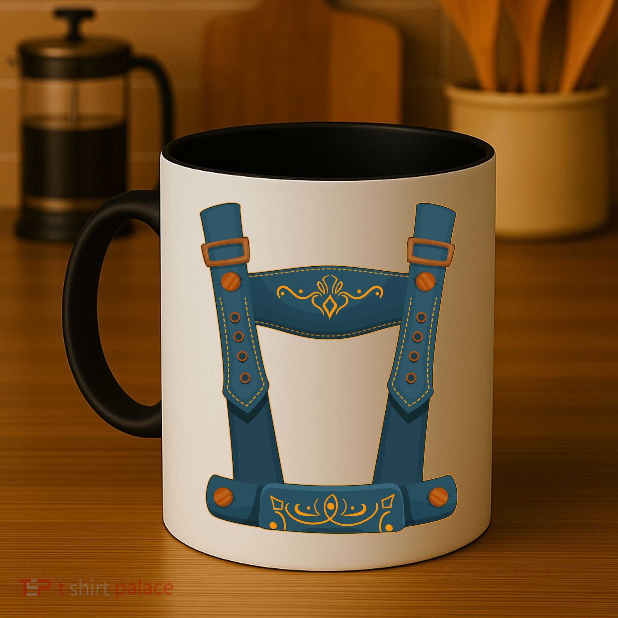 Funny Oktoberfest Lederhosen Costume Coffee Mug