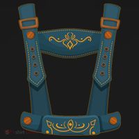 Funny Oktoberfest Lederhosen Costume Visor thumb 3