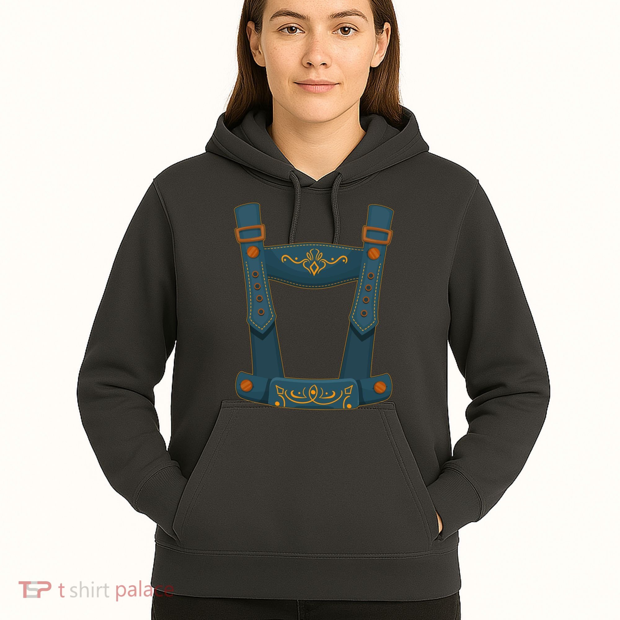 Funny Oktoberfest Lederhosen Costume Hoodie