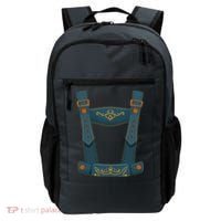 Funny Oktoberfest Lederhosen Costume Backpack thumb 0