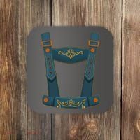 Funny Oktoberfest Lederhosen Costume Coaster thumb 0