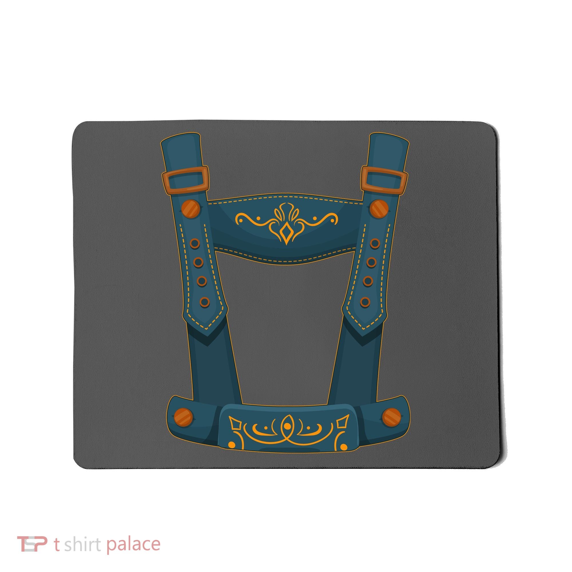 Funny Oktoberfest Lederhosen Costume Mousepad