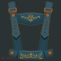 Funny Oktoberfest Lederhosen Costume Baby Bodysuit thumb 2
