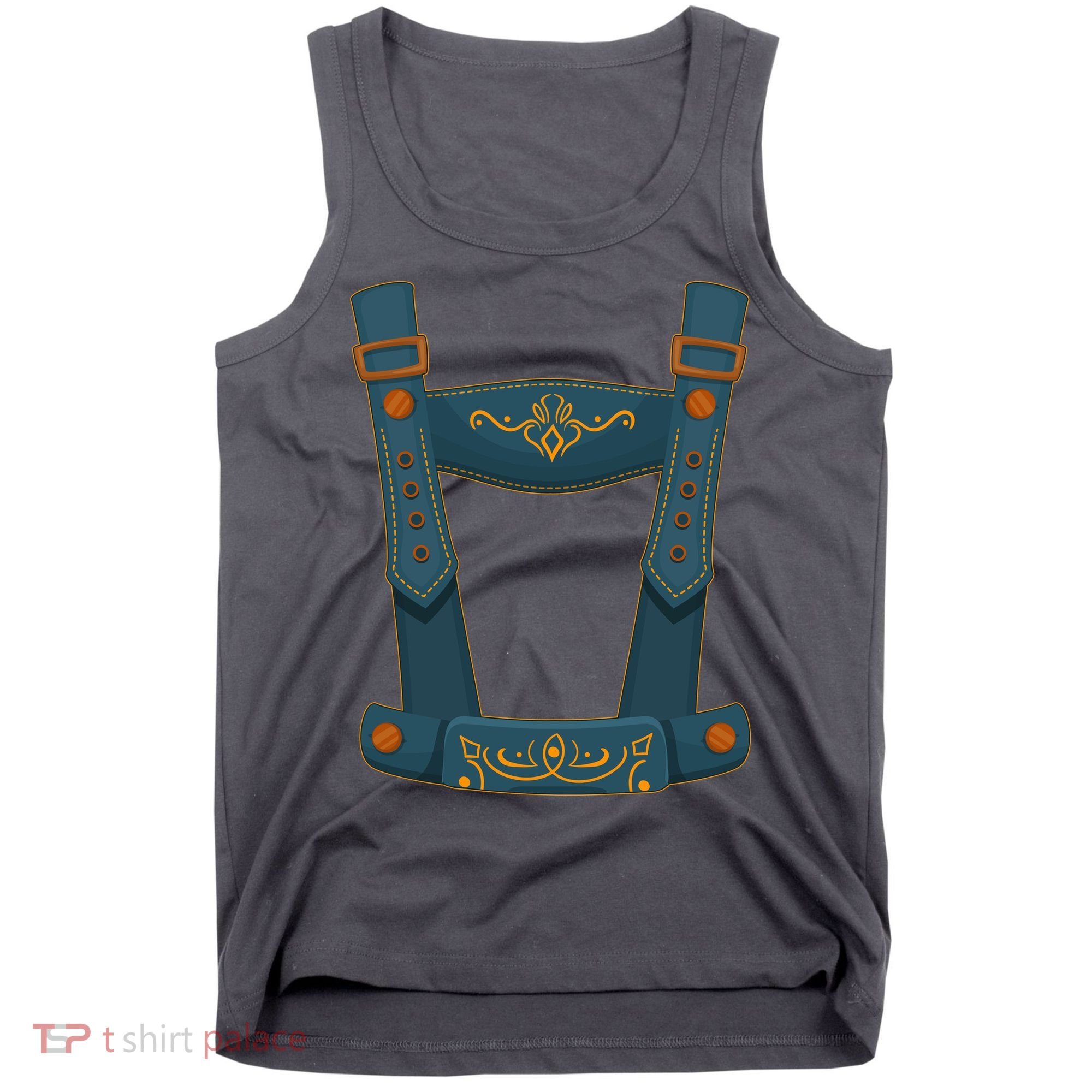 Funny Oktoberfest Lederhosen Costume Tank Top