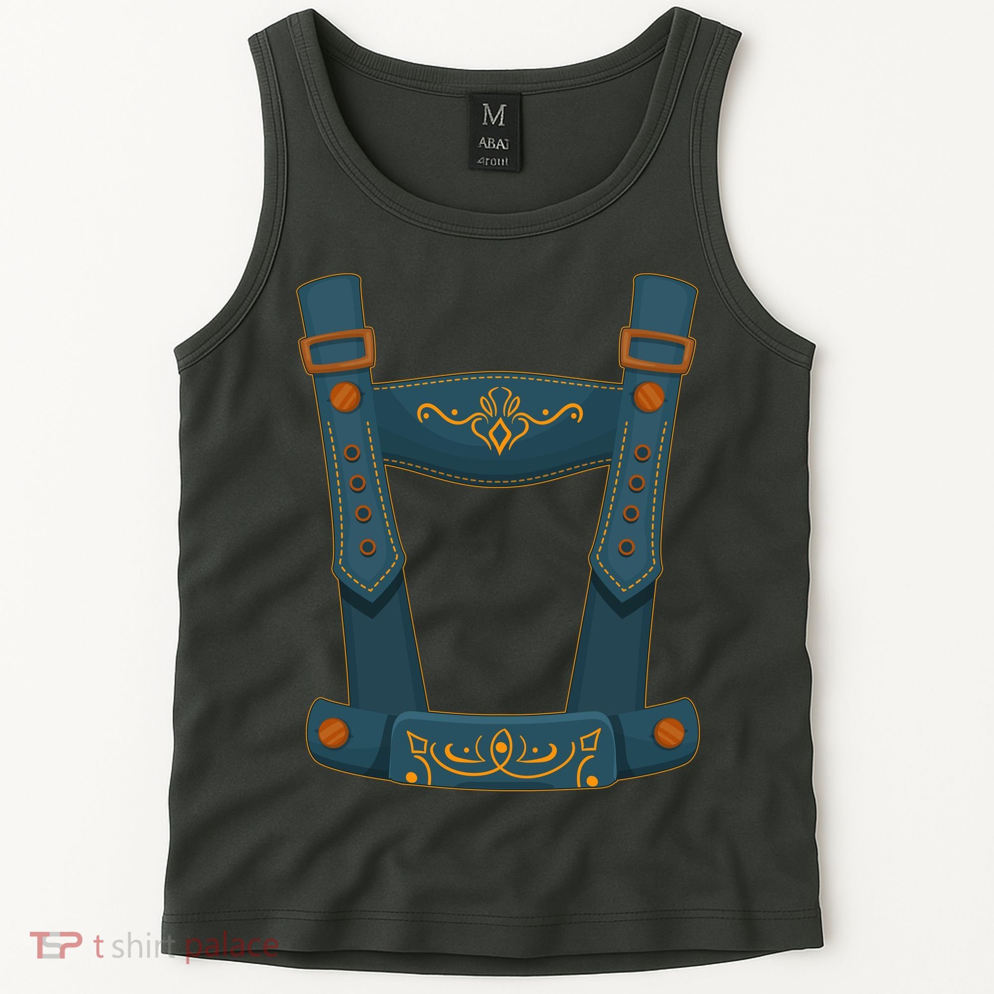 Funny Oktoberfest Lederhosen Costume Tank Top