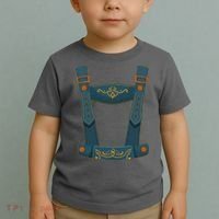Funny Oktoberfest Lederhosen Costume Toddler T-Shirt thumb 2