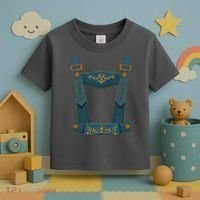 Funny Oktoberfest Lederhosen Costume Toddler T-Shirt thumb 3