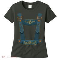 Funny Oktoberfest Lederhosen Costume Women's T-Shirt thumb 0