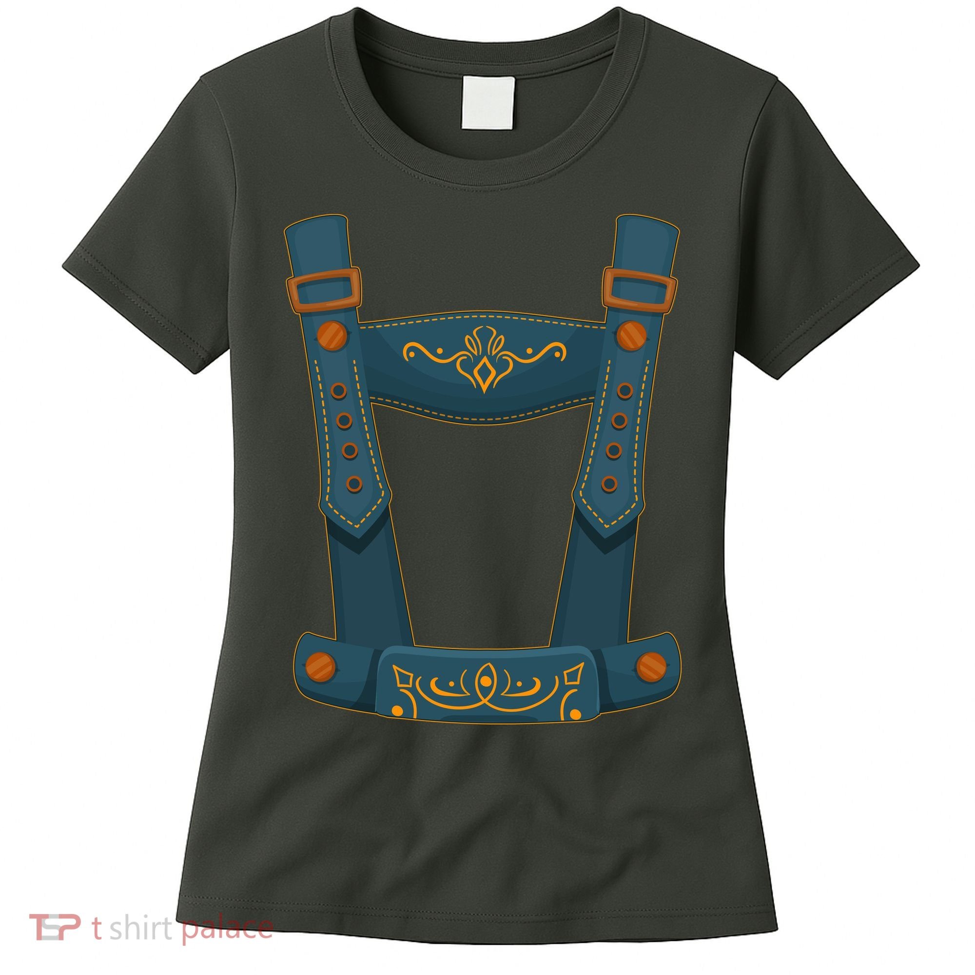Funny Oktoberfest Lederhosen Costume Women's T-Shirt