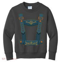 Funny Oktoberfest Lederhosen Costume Kids Sweatshirt thumb 0
