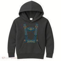 Funny Oktoberfest Lederhosen Costume Kids Hoodie thumb 0